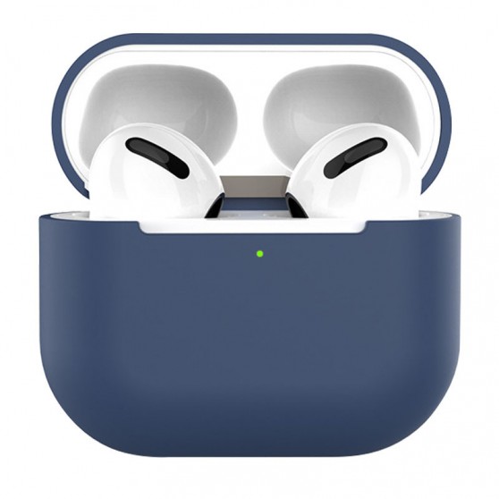 Силіконовий футляр для навушників AirPods 3, Темно-синій / Midnight blue