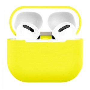Силіконовий футляр для навушників AirPods 3, Жовтий / Neon Yellow