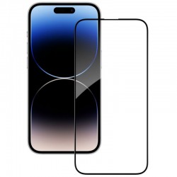 Защитное стекло XD+ (full glue) (тех.пак) для Apple iPhone 14 Pro (6.1"), Черный