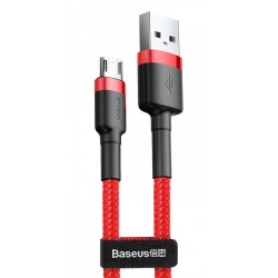 Дата кабель Baseus Cafule MicroUSB Cable 2.4A (1m) (CAMKLF-B), Красный