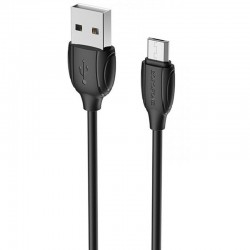 Дата кабель Borofone BX19 USB to MicroUSB (1m), Черный