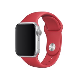 Силиконовый ремешок для Apple watch 42mm/44mm/45mm/49mm, Красный / Red