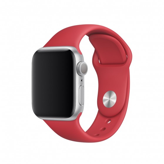 Силіконовий ремінець для Apple watch 42mm/44mm/45mm/49mm, Червоний / Red