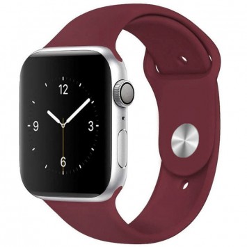 Силіконовий ремінець для Apple watch 38mm/40mm/41mm, Бордовий / Plum