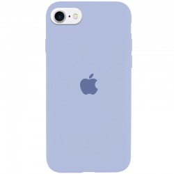 Чехол Silicone Case Full Protective (AA) для iPhone SE 2 / 3 (2020 / 2022) / iPhone 8 / iPhone 7, Голубой / Lilac Blue