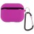 Силиконовый футляр с микрофиброй для наушников Airpods Pro, Фиолетовый / Grape