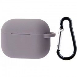 Силіконовий футляр для навушників AirPods Pro 2, Сірий / Lavender Gray