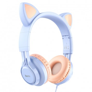 Наушники с ушками Hoco W36 Cat ear, Dream Blue