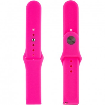 Силіконовий ремінець Amazfit Bip/Bip U/Bip U Pro/Bip S/Samsung, 20 мм - Sport, Рожевий / Barbie pink