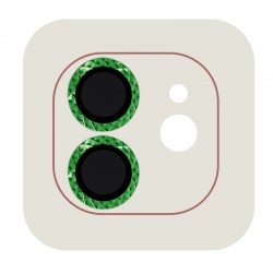 Защитное стекло на камеру для Apple iPhone 12 / 12 mini / 11 - Metal Shine, Салатовый / Green