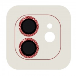 Защитное стекло на камеру для Apple iPhone 12 / 12 mini / 11 - Metal Shine, Красный / Red