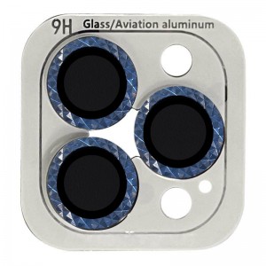 Защитное стекло на камеру для iPhone 12 Pro / 11 Pro / 11 Pro Max - Metal Shine, Синий / Blue