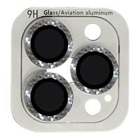 Захисне скло на камеру для iPhone 12 Pro/11 Pro/11 Pro Max - Metal Shine, Срібний/Silver