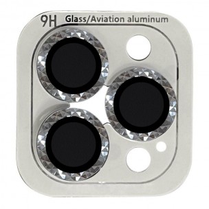 Захисне скло на камеру для iPhone 12 Pro/11 Pro/11 Pro Max - Metal Shine, Срібний/Silver
