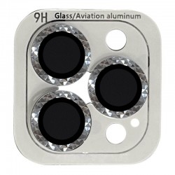 Защитное стекло на камеру для iPhone 12 Pro Max - Metal Shine (в упак.), Серебряный / Silver