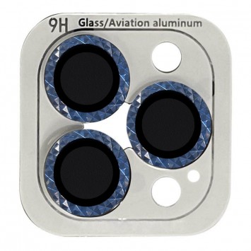 Защитное стекло на камеру для iPhone 12 Pro Max - Metal Shine (в упак.), Синий / Blue