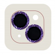 Захисне скло Metal Shine на камеру (в упак.) Apple iPhone 14 (6.1") / 14 Plus (6.7"), Фіолетовий / Purple