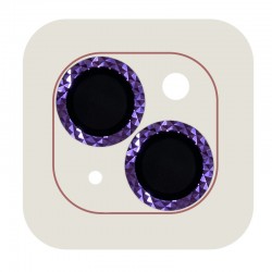 Защитное стекло Metal Shine на камеру (в упак.) для Apple iPhone 14 (6.1") / 14 Plus (6.7"), Фиолетовый / Purple
