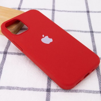 Чехол для Apple iPhone 14 (6.1"") - Silicone Case Full Protective (AA) Красный / Dark Red - Чехлы для iPhone 14 - изображение 1