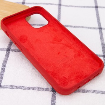 Чехол для Apple iPhone 14 (6.1"") - Silicone Case Full Protective (AA) Красный / Dark Red - Чехлы для iPhone 14 - изображение 2