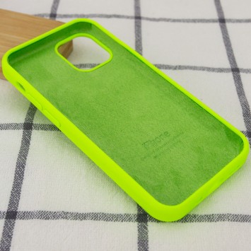 Чехол для Apple iPhone 14 (6.1"") - Silicone Case Full Protective (AA) Салатовый / Neon Green - Чехлы для iPhone 14 - изображение 2
