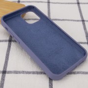 Чехол для Apple iPhone 14 (6.1"") - Silicone Case Full Protective (AA) Серый / Lavender Gray
