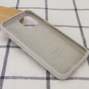 Чехол для Apple iPhone 14 (6.1"") - Silicone Case Full Protective (AA) Серый / Stone