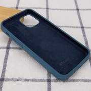 Чохол для Apple iPhone 14 (6.1"") - Silicone Case Full Protective (AA) Синій / Cosmos Blue