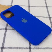 Чехол для Apple iPhone 14 (6.1"") - Silicone Case Full Protective (AA) Синий / Shiny blue