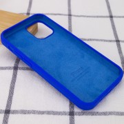 Чехол для Apple iPhone 14 (6.1"") - Silicone Case Full Protective (AA) Синий / Shiny blue