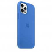 Чехол для Apple iPhone 14 (6.1"") - Silicone Case Full Protective (AA) Синий / Capri Blue