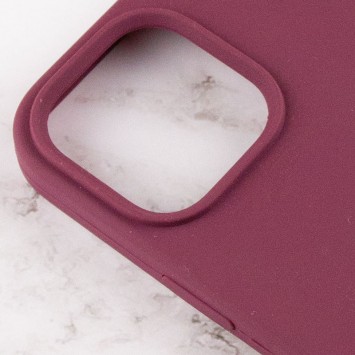 Чехол для Apple iPhone 14 Pro (6.1"") - Silicone Case Full Protective (AA) Бордовый / Plum - Чехлы для iPhone 14 Pro - изображение 3