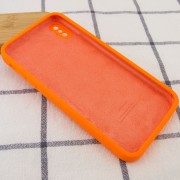 Чохол для Apple iPhone XS Max (6.5"") - Silicone Case Square Full Camera Protective (AA) Помаранчевий / Bright Orange