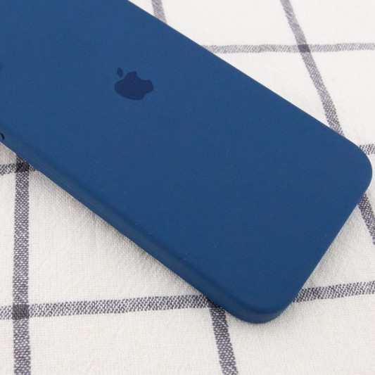 Чехол для Apple iPhone 11 Pro (5.8"") - Silicone Case Square Full Camera Protective (AA) Синий / Navy blue - изображение 1