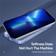 Чехол для Apple iPhone 13 Pro Max (6.7"") - TPU Ease Carbon color series Синий / Прозрачный