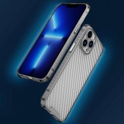 Чехол для Apple iPhone 12 Pro (6.1"") - TPU Ease Carbon color series Черный / Прозрачный