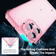 Чехол для Apple iPhone 12 Pro Max (6.7"") - TPU Ease Carbon color series Розовый / Прозрачный