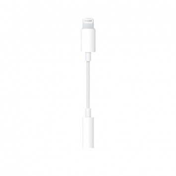 Адаптер для Apple Lightning to 3.5mm Headphone Jack (ААА) (box, no logo) Белый - Lightning - изображение 2