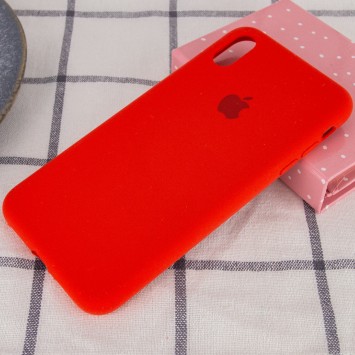 Чехол для Apple iPhone XS Max (6.5"") - Silicone Case Full Protective (AA) Красный / Red - Чехлы для iPhone XS Max - изображение 1