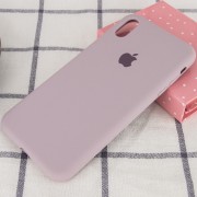 Чехол для Apple iPhone XS Max (6.5"") - Silicone Case Full Protective (AA) Серый / Lavender
