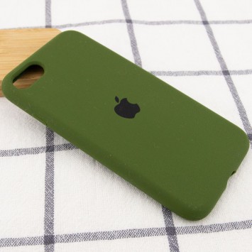 Чохол для iPhone SE 2 / 3 (2020 / 2022) / iPhone 8 / iPhone 7 - Silicone Case Full Protective (AA) Зелений / Dark Olive - Чохли для iPhone SE 2 / 3 (2020 / 2022) / 8 / 7 - зображення 1 
