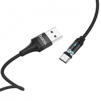 USB кабель для телефона Hoco U76 ""Fresh magnetic"" Type-C (1.2m) Черный - Type-C кабели - изображение 2