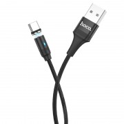 USB кабель для телефону Hoco U76 "Fresh magnetic" Type-C (1.2m) Чорний