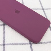 Чохол для Apple iPhone 11 (6.1"") - Silicone Case Square Full Camera Protective (AA) Бордовий / Maroon