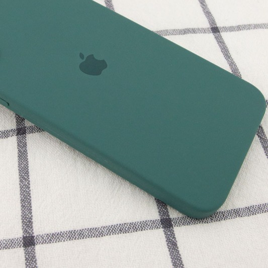 Чохол для Apple iPhone 11 (6.1"") - Silicone Case Square Full Camera Protective (AA) Зелений / Pine green - зображення 2 