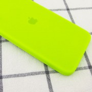 Чохол для Apple iPhone 11 (6.1"") - Silicone Case Square Full Camera Protective (AA) Салатовий / Neon green