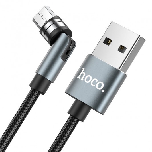 Кабель зарядки для телефона, планшета Hoco U94 ""Universal magnetic"" MicroUSB (1.2 m) Черный - изображение 3