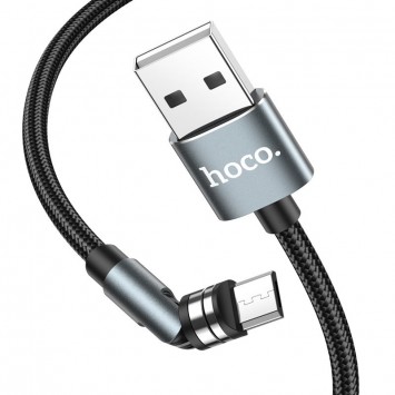Кабель зарядки для телефону, планшета Hoco U94 "Universal magnetic" MicroUSB (1.2 m) Чорний - MicroUSB кабелі - зображення 6 