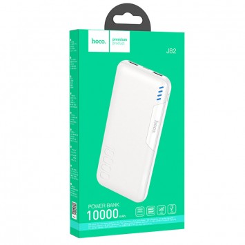Портативное зарядное устройство Power Bank Hoco J82 Easylink 10000 mAh Белый - Портативные ЗУ (Power Bank) - изображение 3