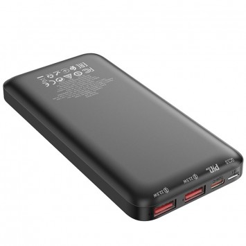 Портативное зарядное устройство Power Bank Hoco J90 Ultra Thin 22.5W+PD20W 10000 mAh Черный - Портативные ЗУ (Power Bank) - изображение 2